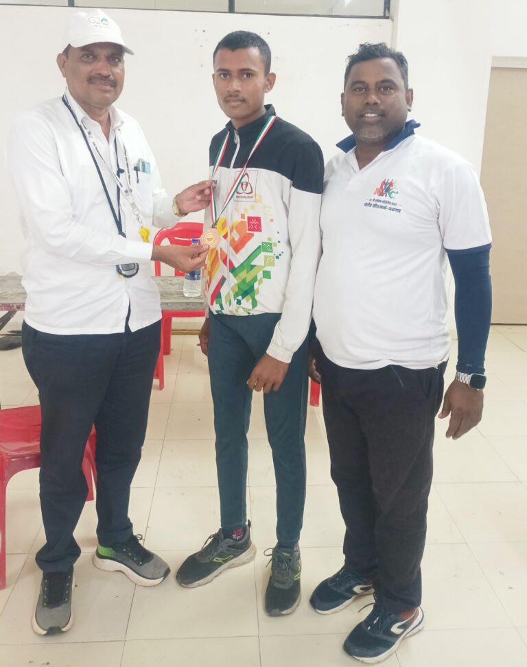 इंदिराबाई ललवाणी विद्यालयाचा सुमित चिंचोले कांस्य पदकाचा मानकरी.